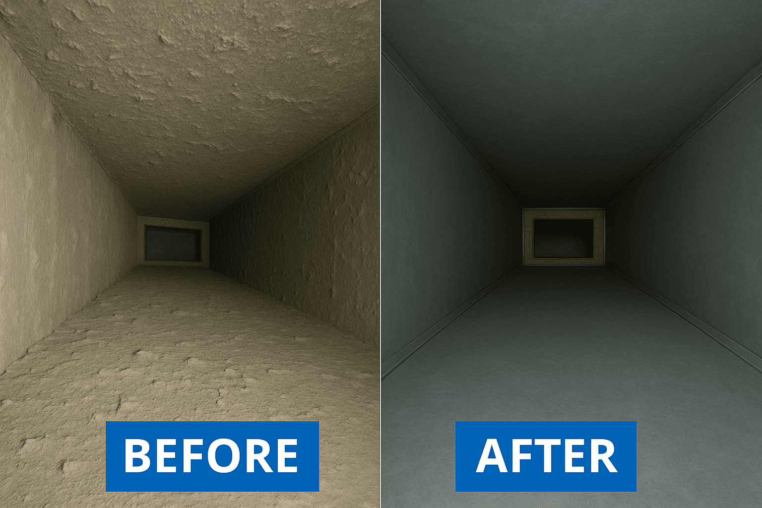 duct cleaning before and after