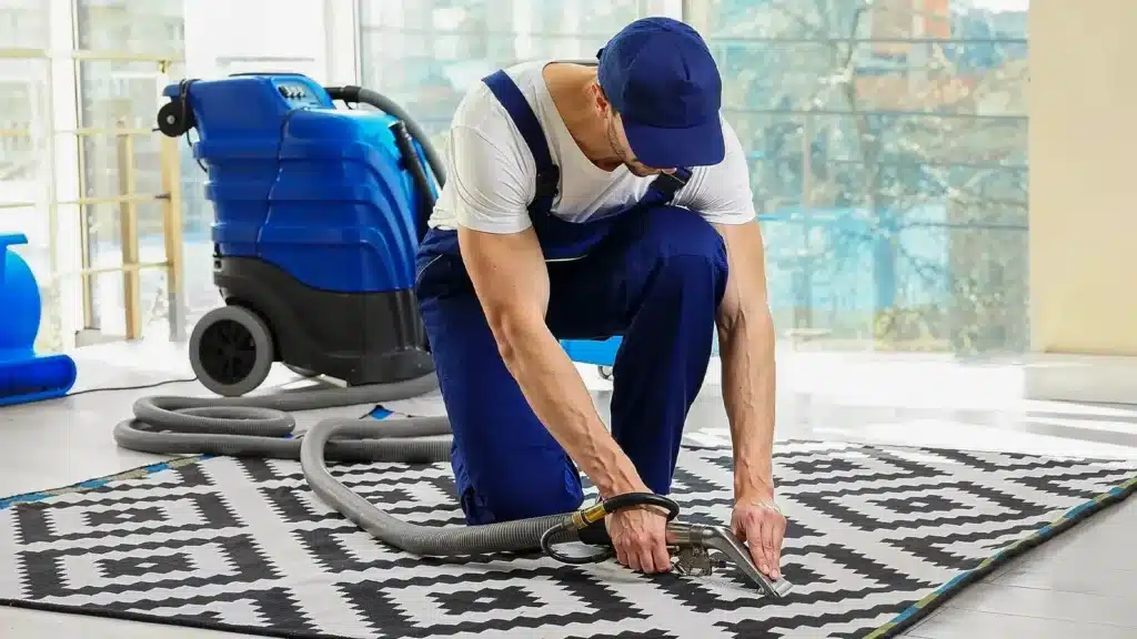 Smooth restretched carpet in a Melbourne living room
